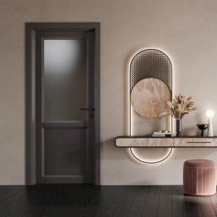 Usa batanta de interior din lemn cu sticla – Garofoli colectia Climb model VASSIA